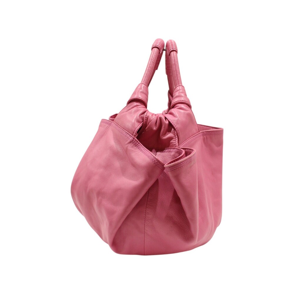 Loewe Nappa Aire Handbag Pink Leather Anagram View 4